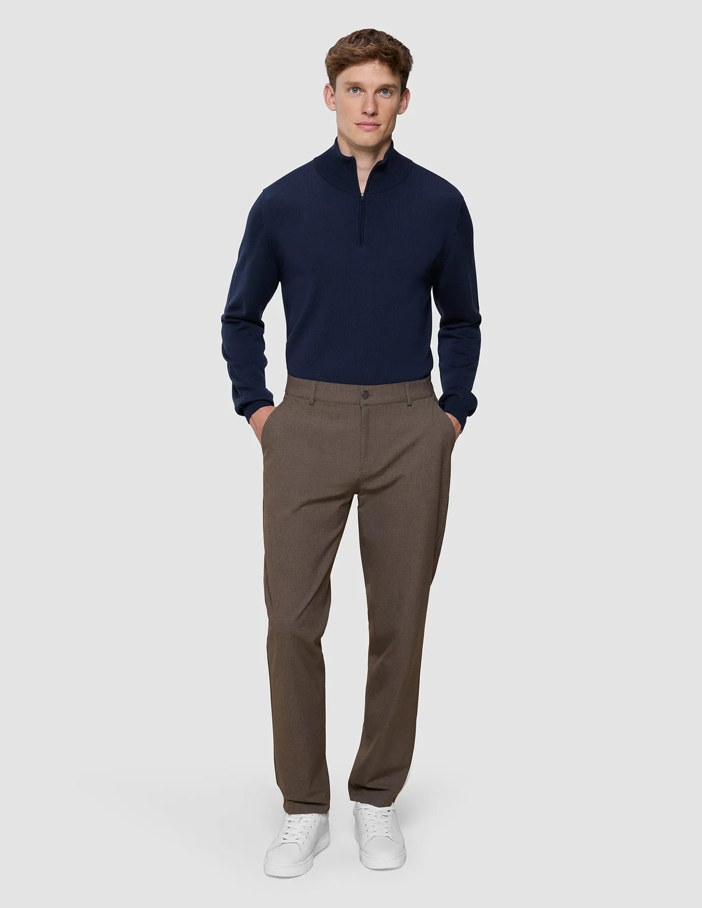 Essential Pants Regular Saddle Brown Melange sold by Shaping New Tomorrow product image thumbnail 2