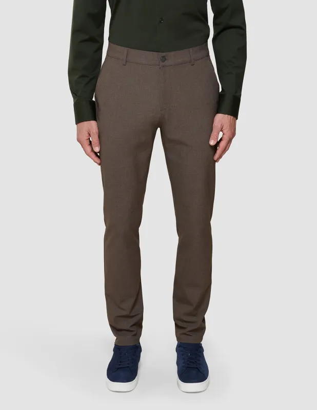 Essential Pants Slim Saddle Brown Melange sold by Shaping New Tomorrow