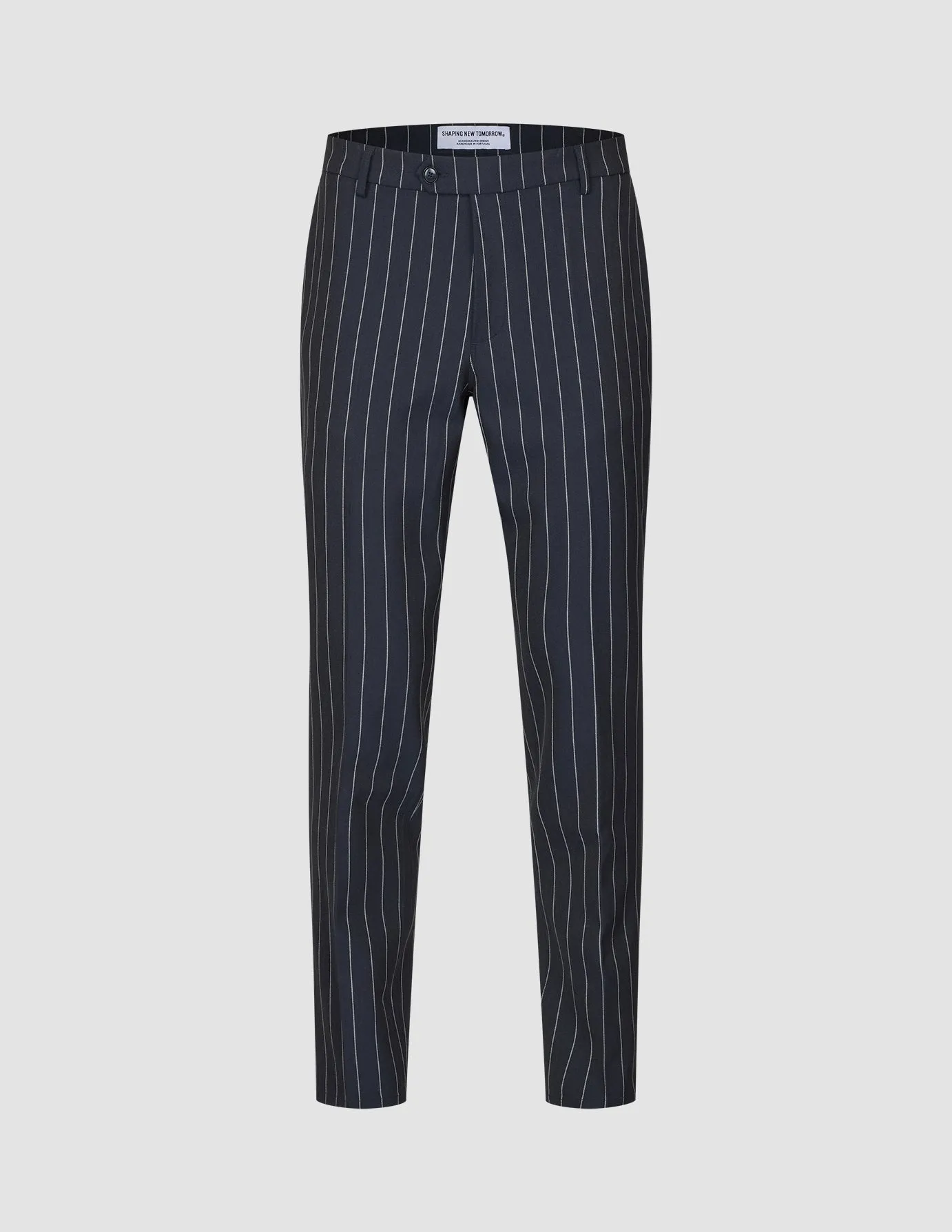 Essential Suit Pants Regular Navy Stripes sold by Shaping New Tomorrow product image thumbnail 3