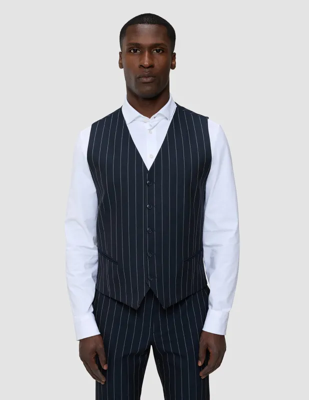Essential Vest Navy Stripes sold by Shaping New Tomorrow