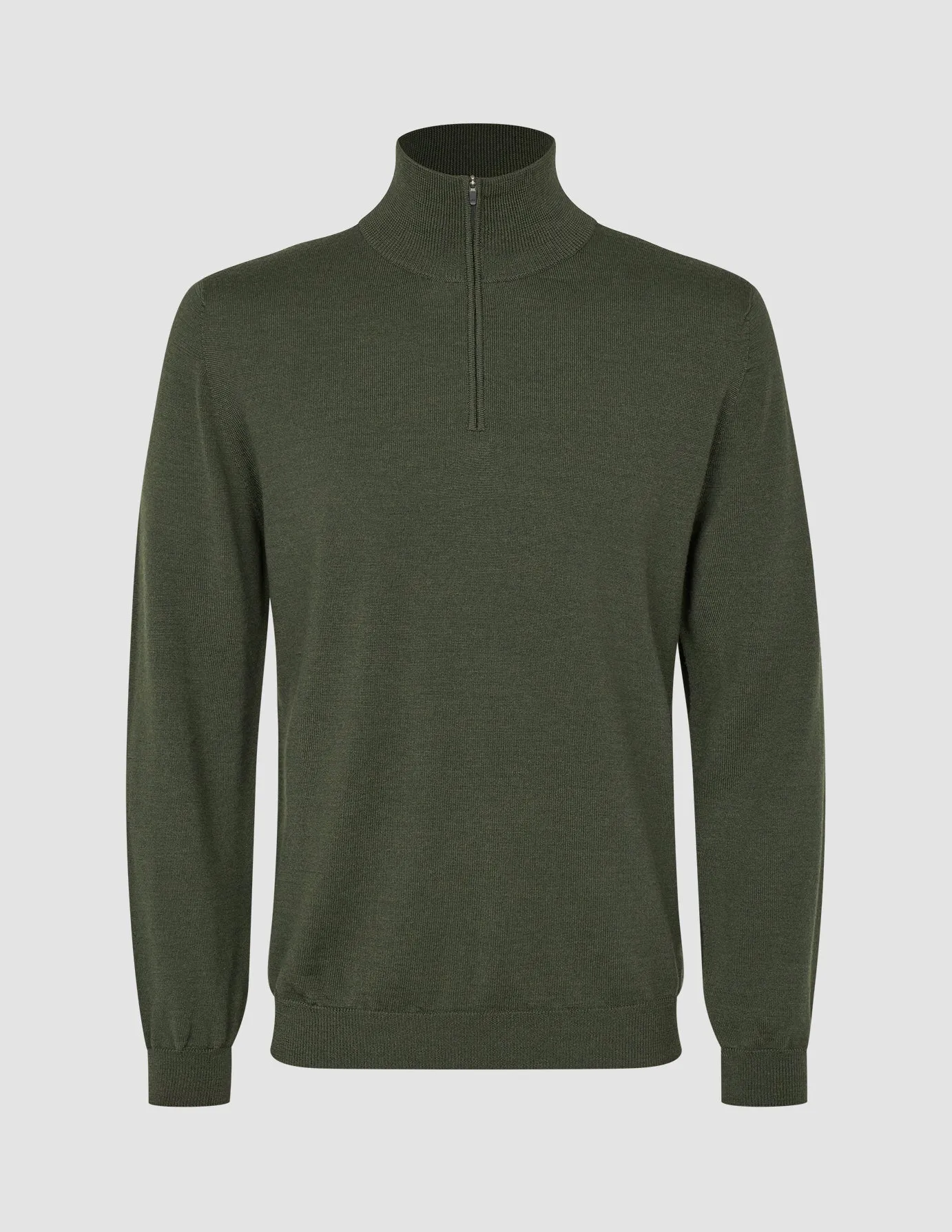 Seamless Premium Merino Knit Half Zip Green Night sold by Shaping New Tomorrow product image thumbnail 3