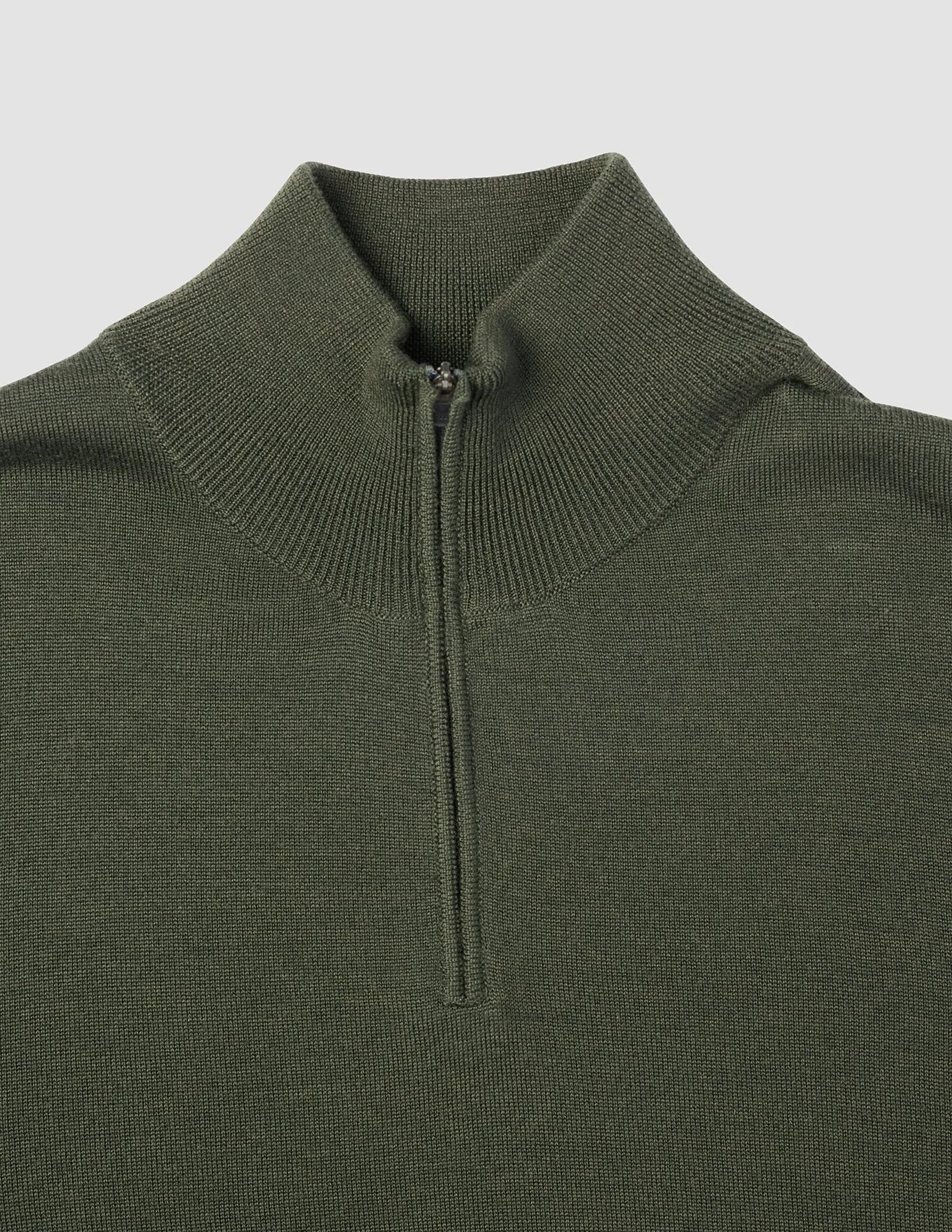 Seamless Premium Merino Knit Half Zip Green Night sold by Shaping New Tomorrow product image thumbnail 5