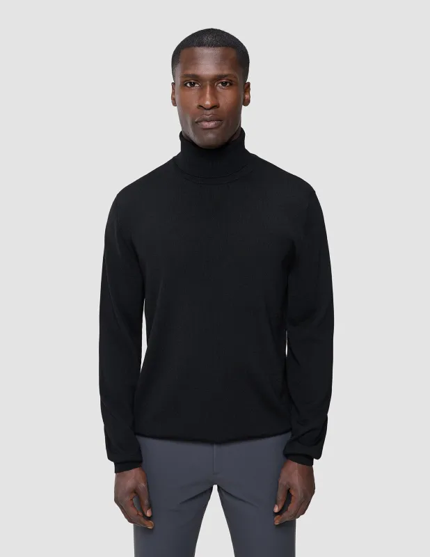 Seamless Premium Merino Knit Turtleneck Black sold by Shaping New Tomorrow
