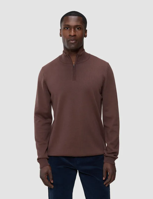 Everyday Knit Half Zip Espresso sold by Shaping New Tomorrow