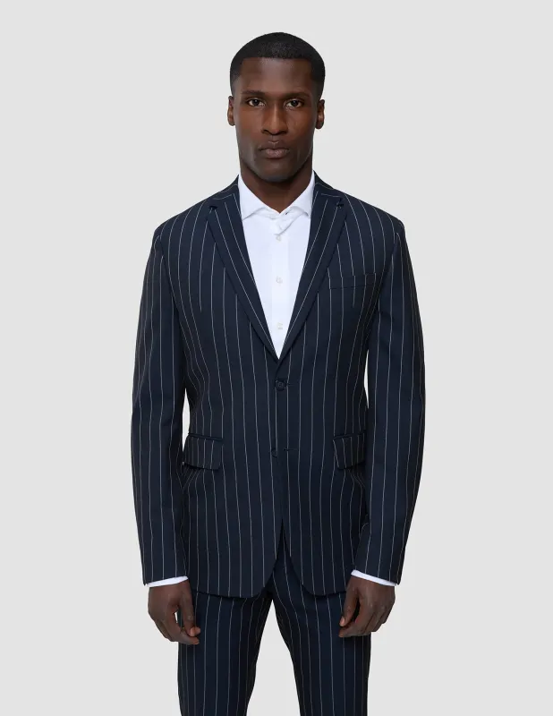 Essential Blazer Navy Stripes Slim sold by Shaping New Tomorrow