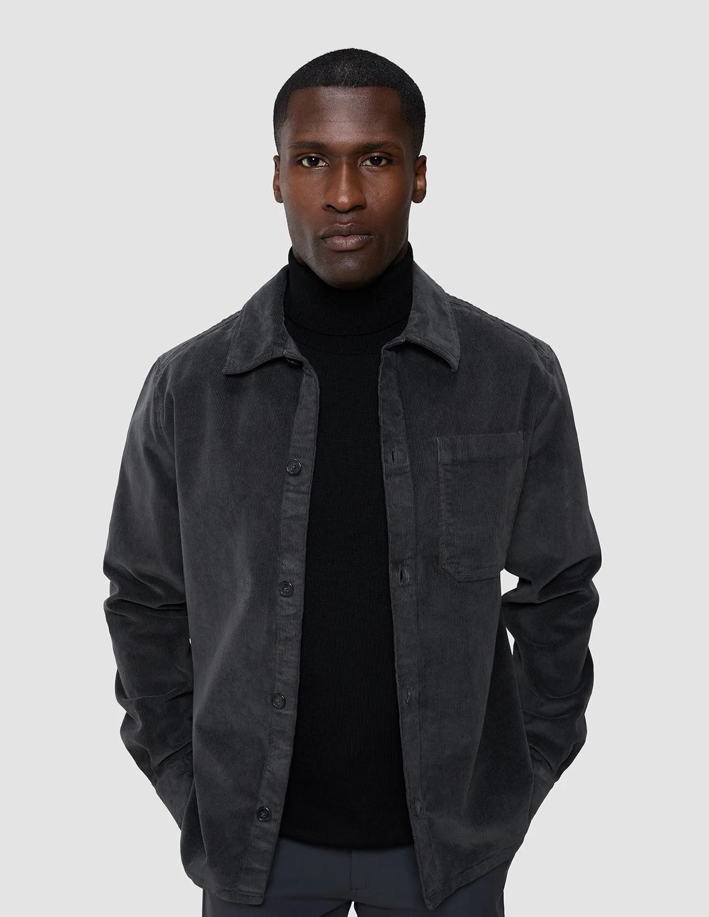 Corduroy Overshirt Dark Grey sold by Shaping New Tomorrow product image thumbnail 5