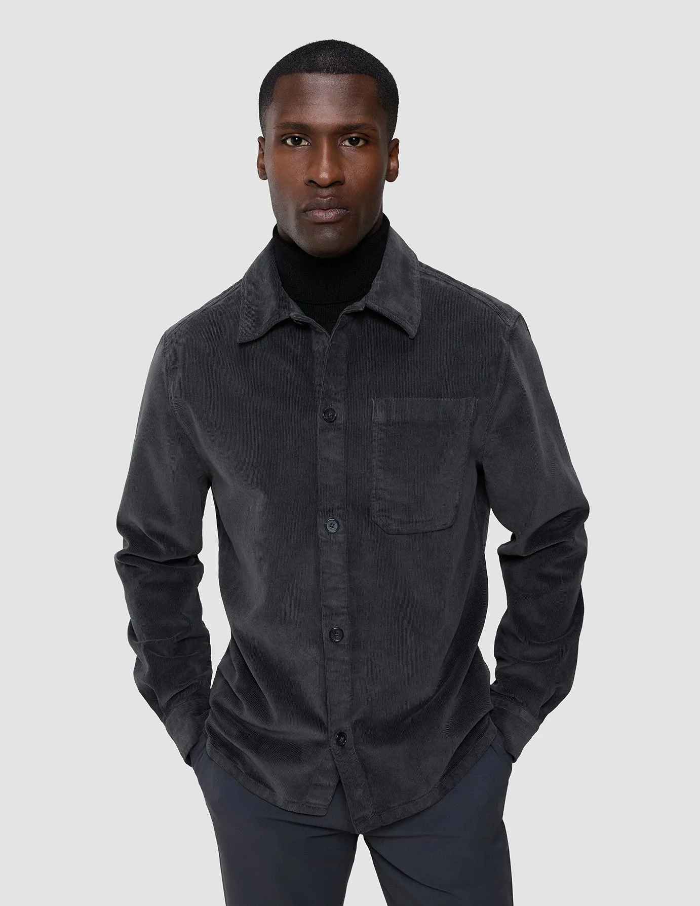Corduroy Overshirt Dark Grey sold by Shaping New Tomorrow product image thumbnail 4
