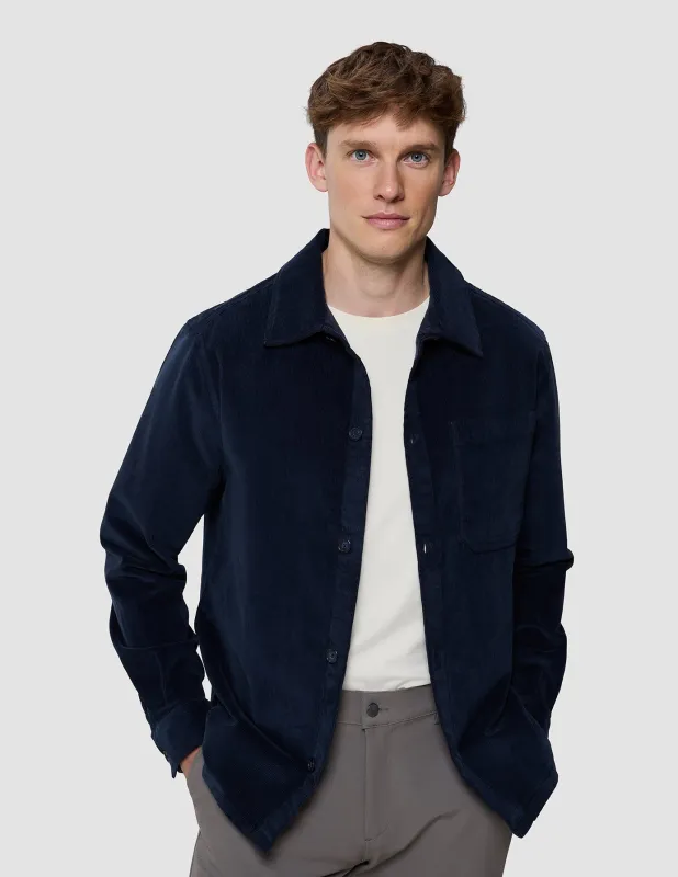 Corduroy Overshirt Dark Navy sold by Shaping New Tomorrow