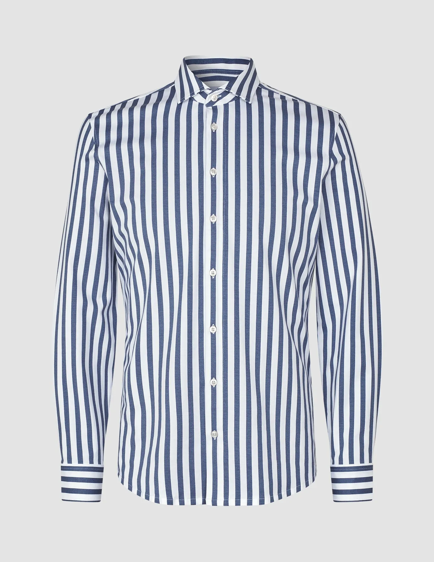 Classic Shirt Dusky Blue Stripe Slim sold by Shaping New Tomorrow product image thumbnail 3