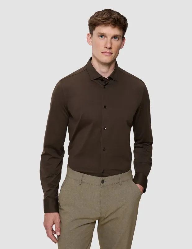 Classic Shirt Saddle Brown Slim sold by Shaping New Tomorrow
