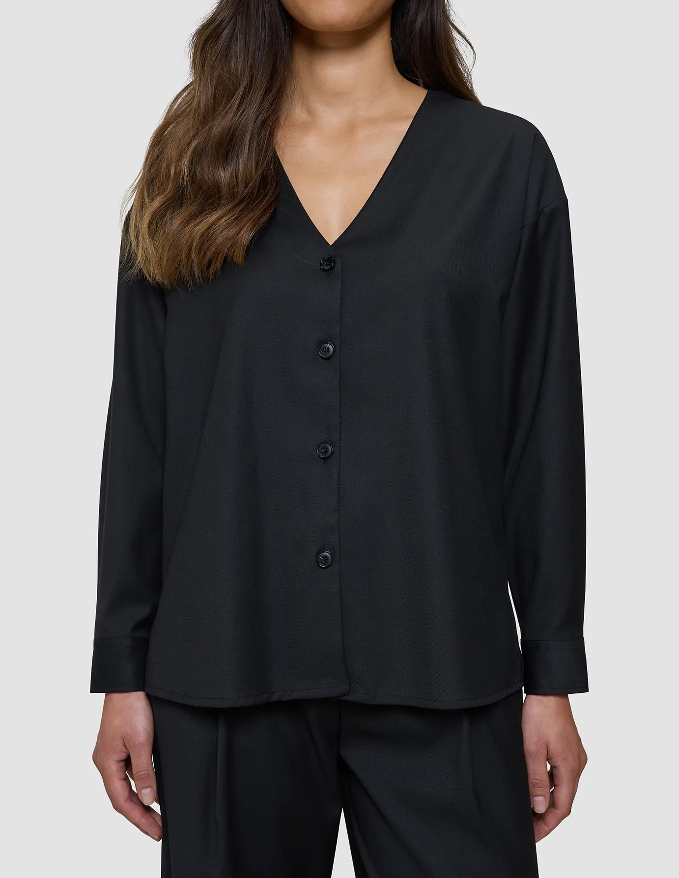 Women's Skye Belted Overshirt Black sold by Shaping New Tomorrow product image thumbnail 5