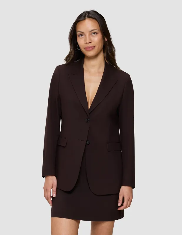 Women's Essential Blazer Espresso sold by Shaping New Tomorrow