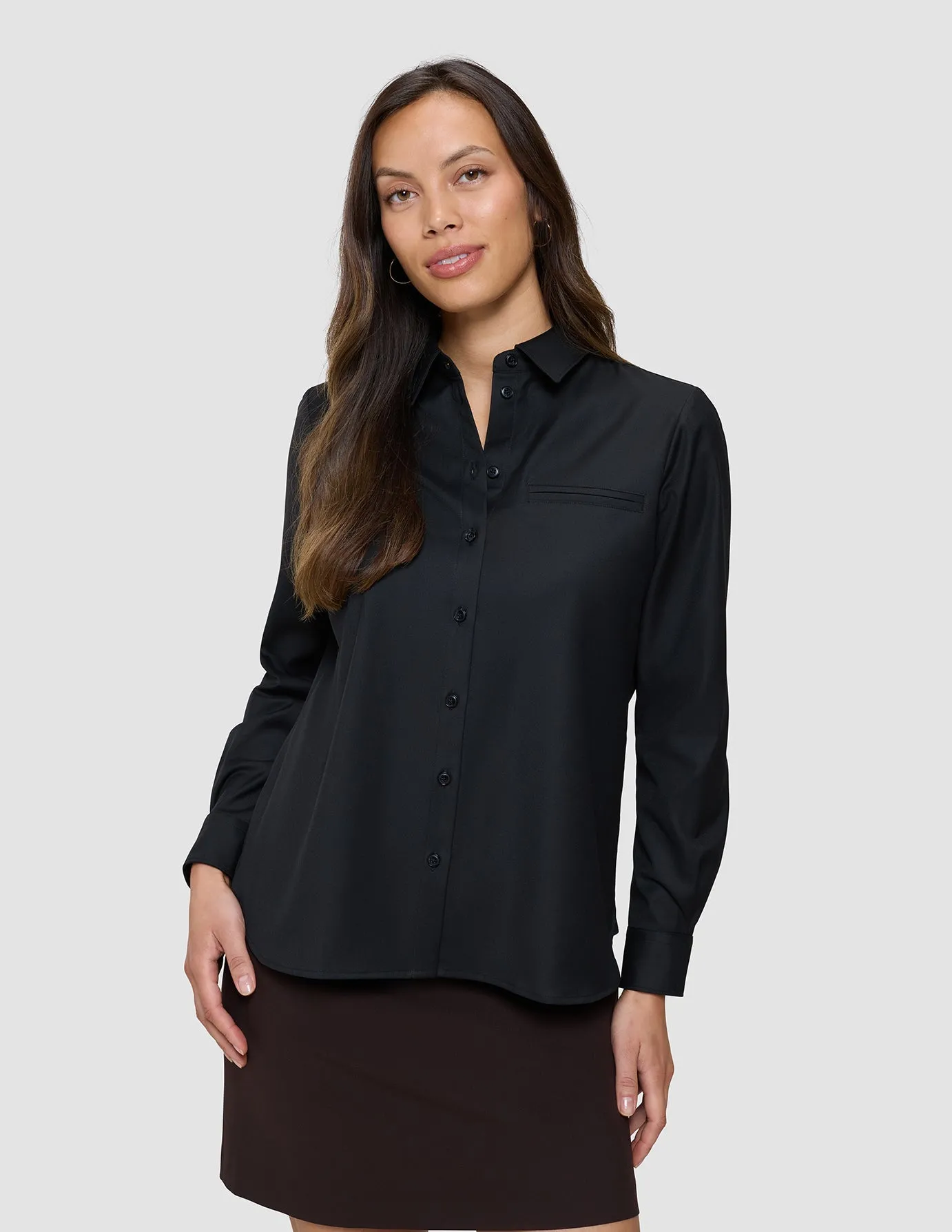 Women's Skye Shirt Black sold by Shaping New Tomorrow