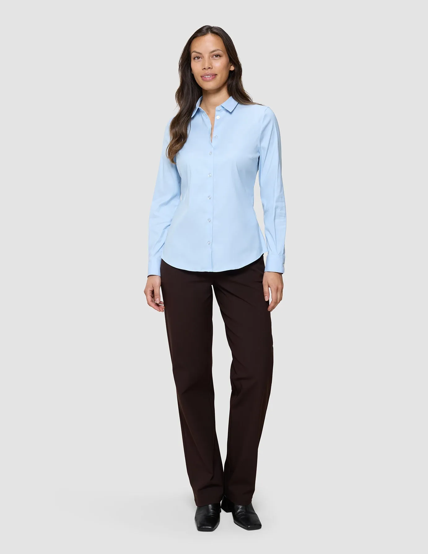 Women's Oxford Shirt Sky Blue Slim sold by Shaping New Tomorrow product image thumbnail 2