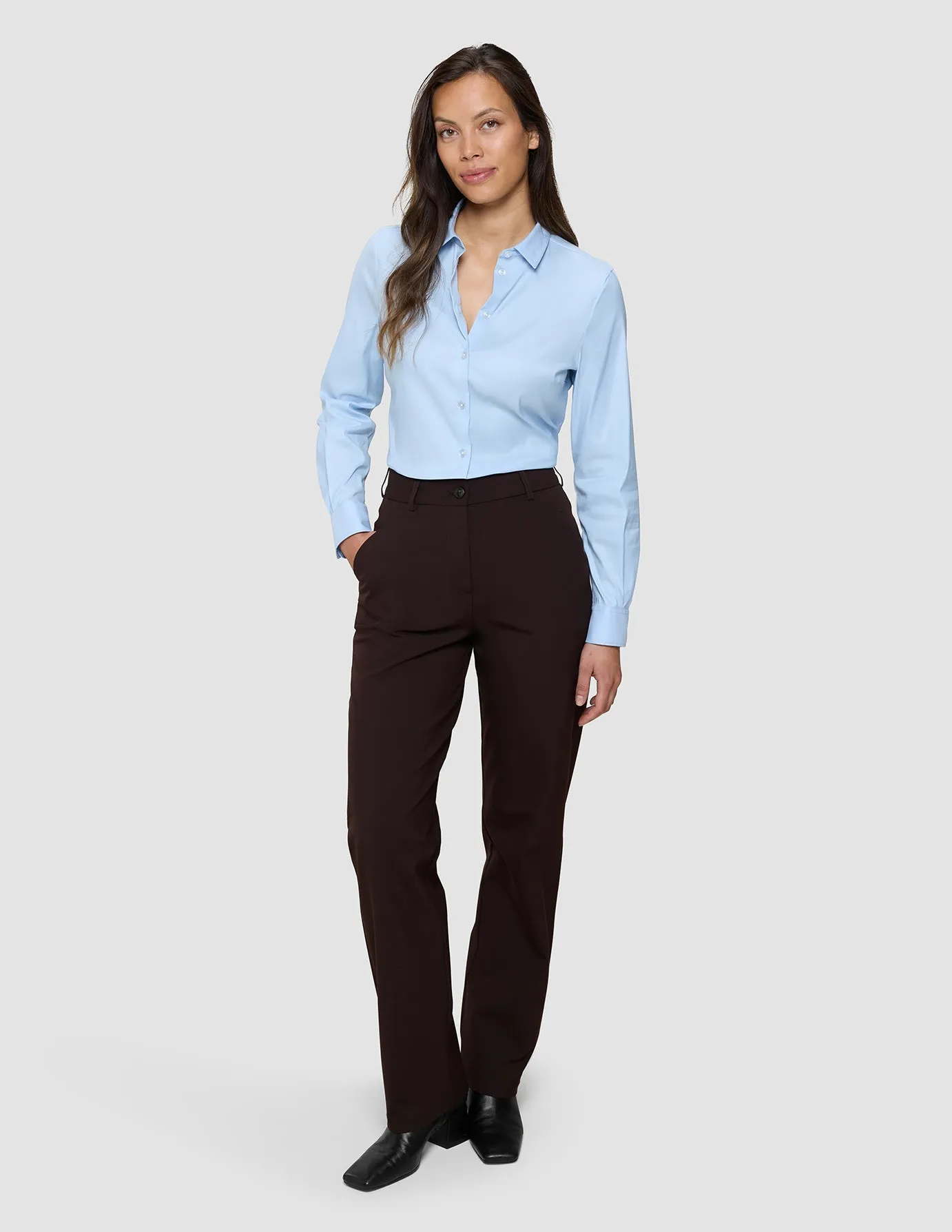 Women's Oxford Shirt Sky Blue Slim sold by Shaping New Tomorrow product image thumbnail 4