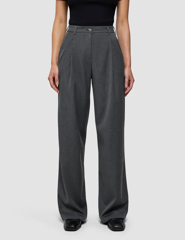 Women's Skye Pants Wide Charcoal Melange sold by Shaping New Tomorrow