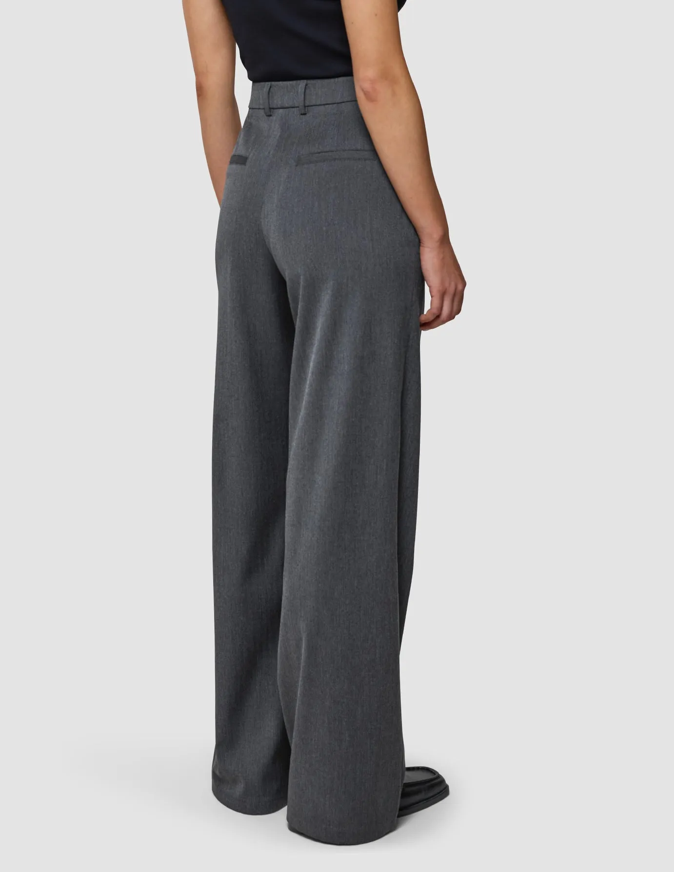 Women's Skye Pants Wide Charcoal Melange sold by Shaping New Tomorrow product image thumbnail 5