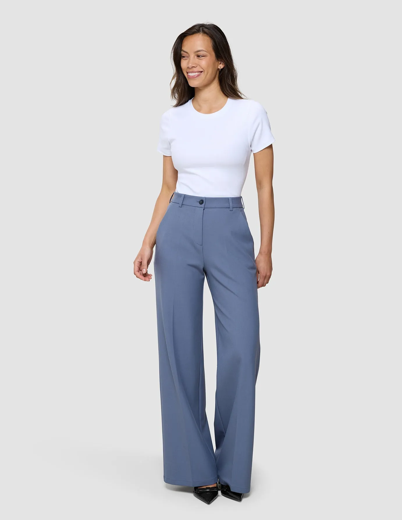 Women's Essential Pants Wide Frost Blue sold by Shaping New Tomorrow product image thumbnail 2