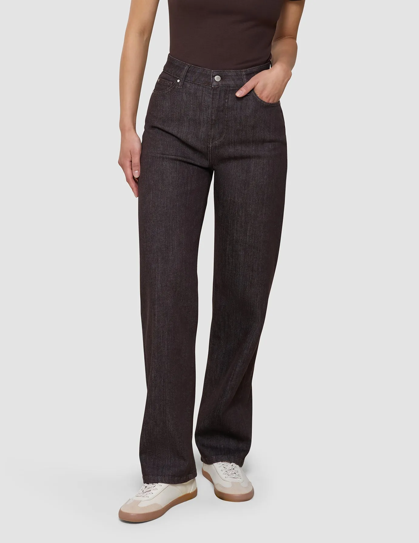 Women's Evelin Jeans Straight Chocolate sold by Shaping New Tomorrow