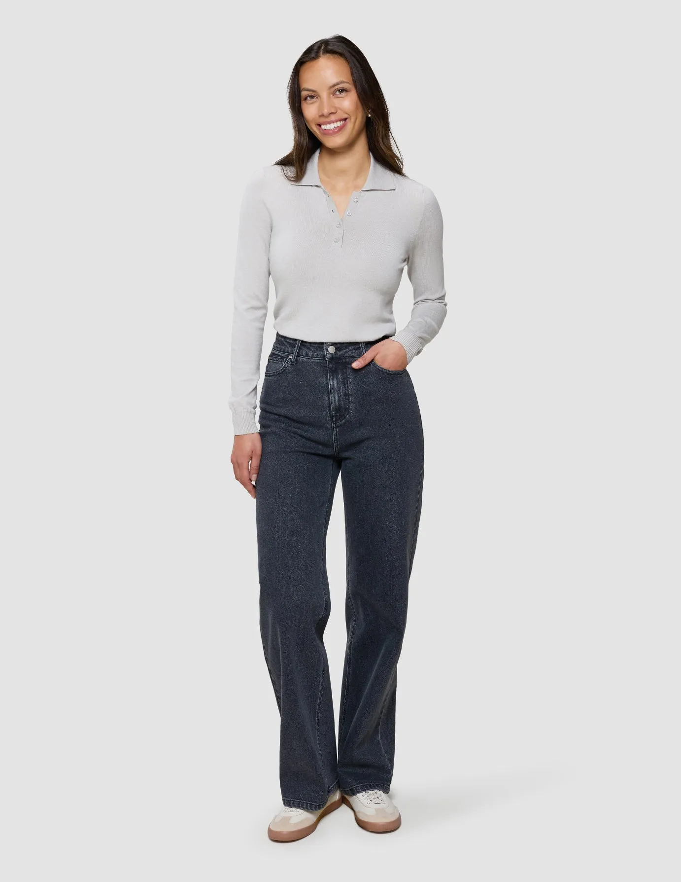 Women's Classic Jeans Relaxed Fit Washed Black sold by Shaping New Tomorrow product image thumbnail 4