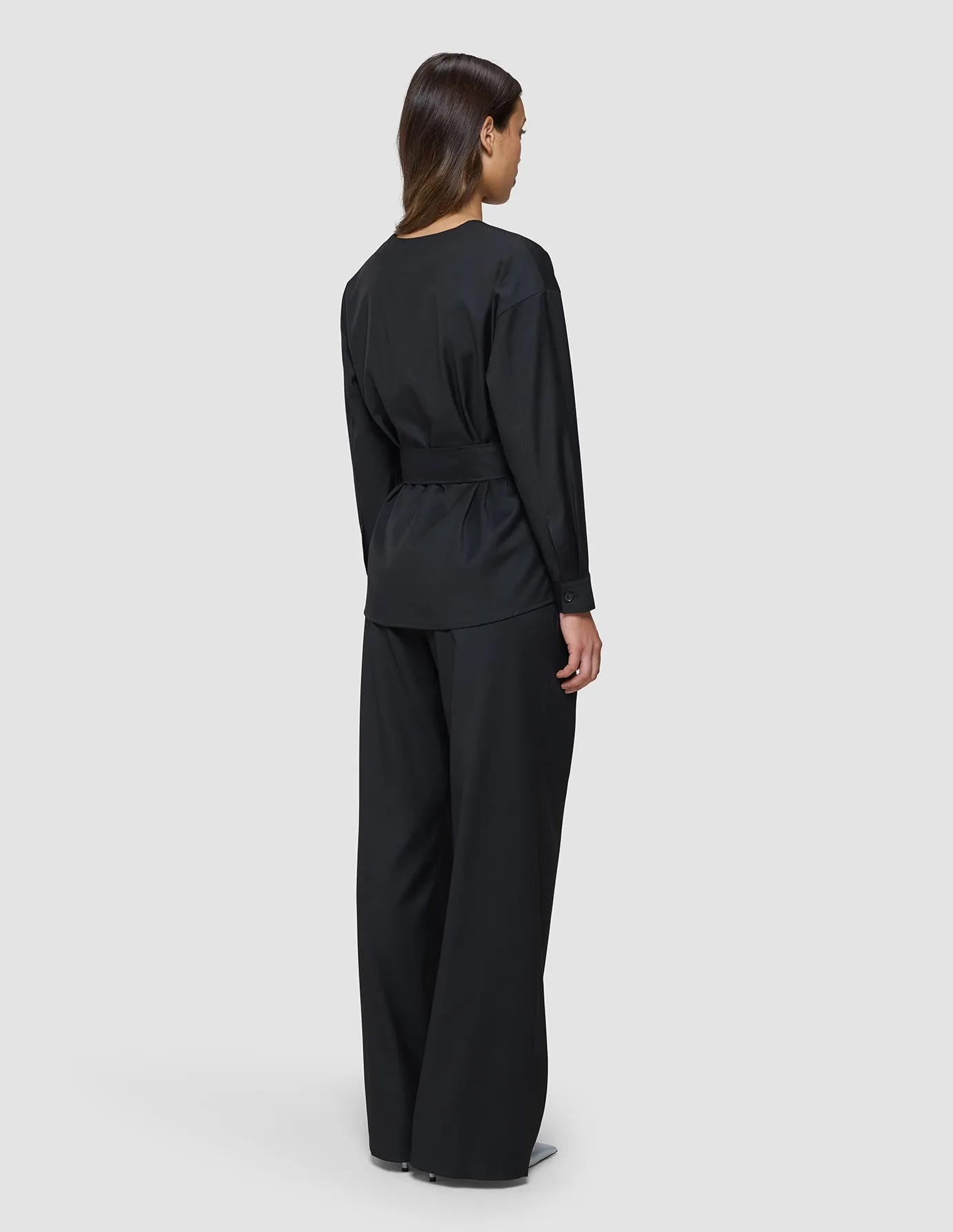 Skye Set Black Belted Overshirt Wide Pants sold by Shaping New Tomorrow product image thumbnail 3