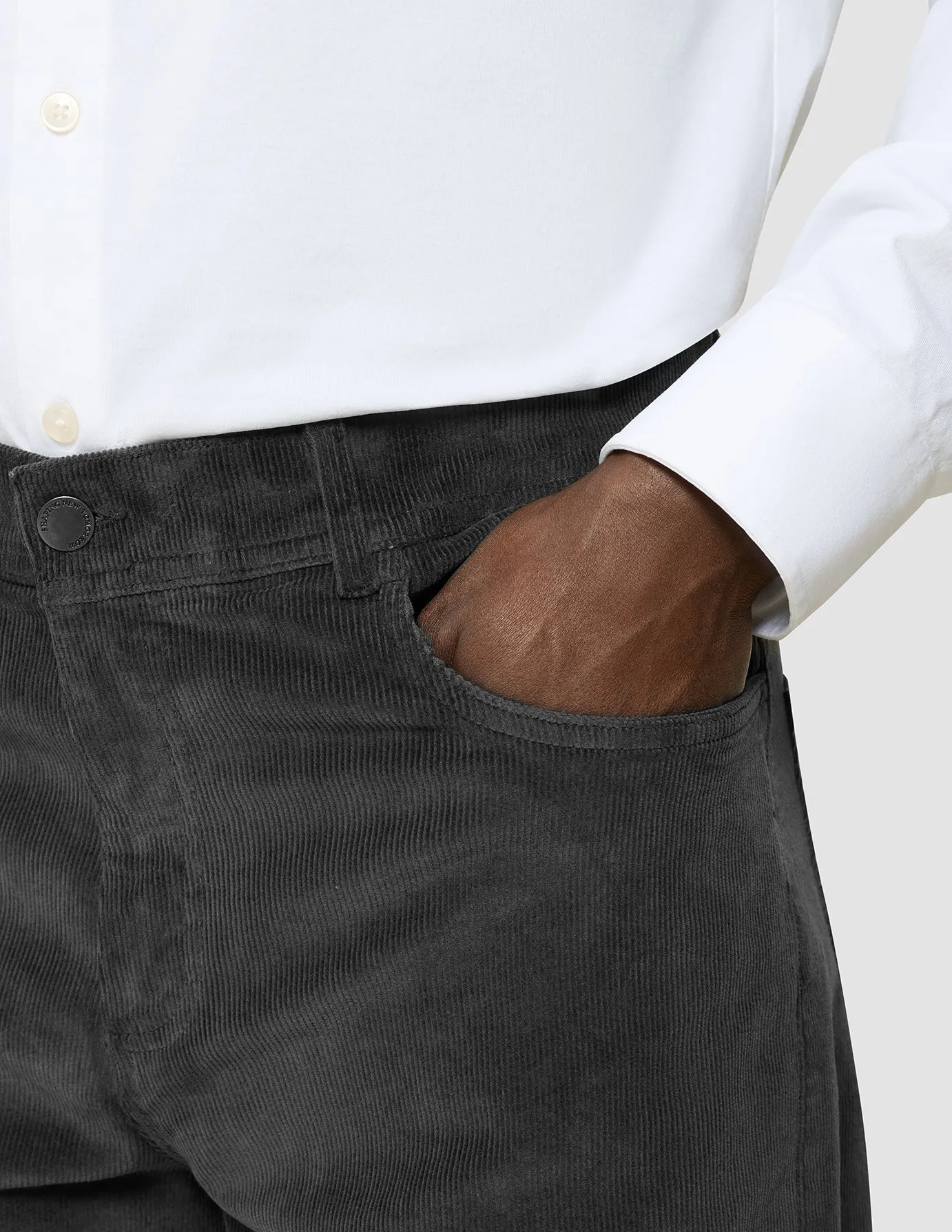 Corduroy Pants Dark Grey sold by Shaping New Tomorrow product image thumbnail 4