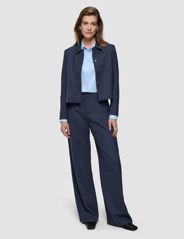 Serene Set Marine Pinstripe Short Jacket Pants sold by Shaping New Tomorrow