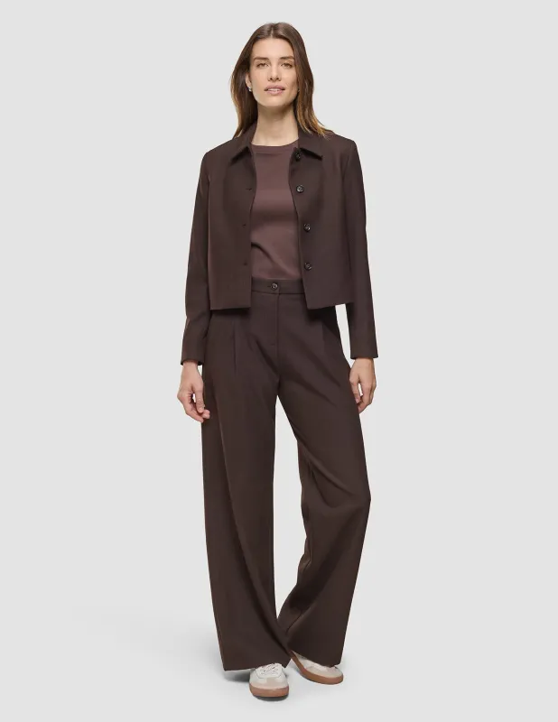 Serene Set Chocolate Herringbone Short Jacket Pants sold by Shaping New Tomorrow