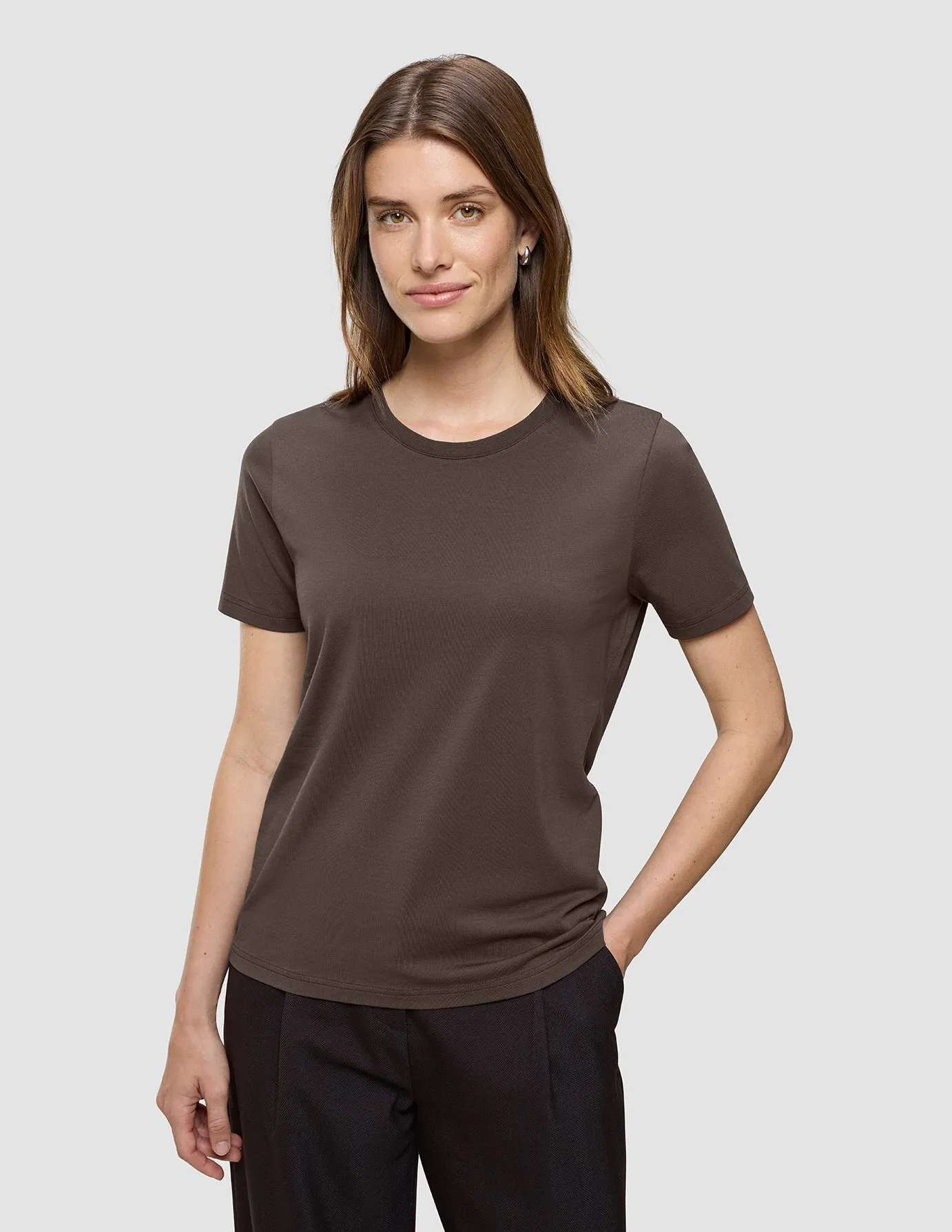 Women's Supima T-shirt Espresso sold by Shaping New Tomorrow