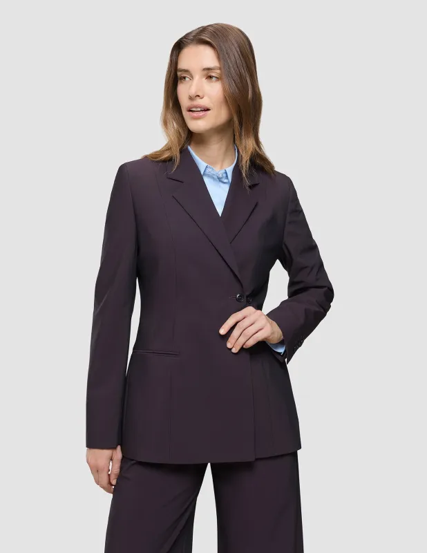 Women's Avira Blazer Burgundy Berry sold by Shaping New Tomorrow