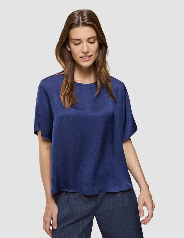 Women's Amara Blouse Navy sold by Shaping New Tomorrow