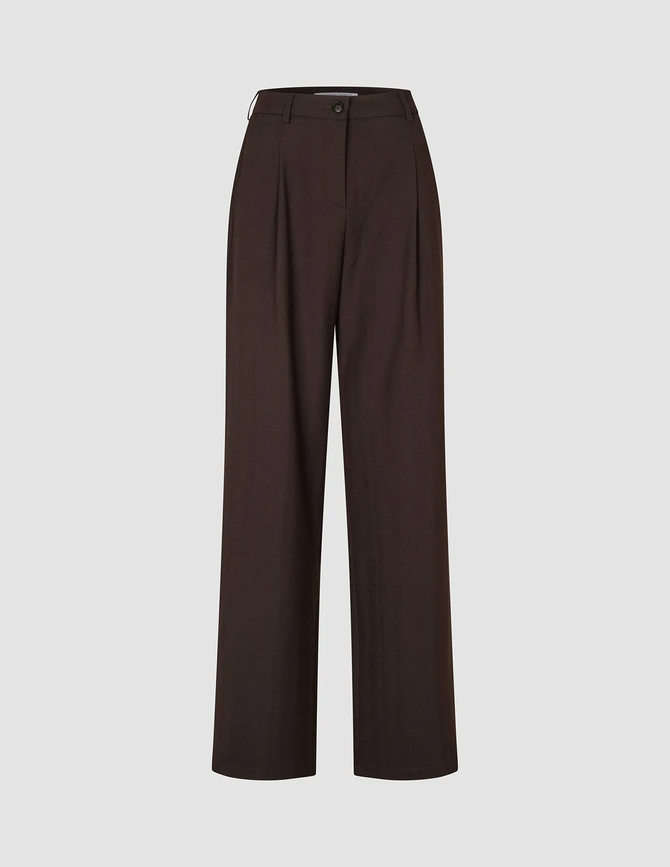 Women's Serene Pants Wide Chocolate Herringbone sold by Shaping New Tomorrow product image thumbnail 3