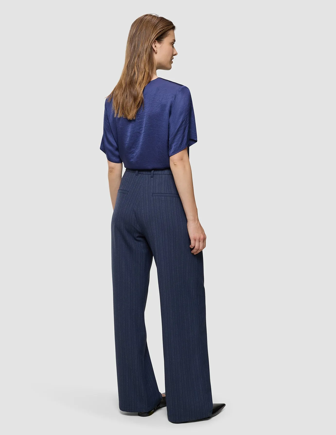 Women's Serene Pants Wide Marine Pinstripe sold by Shaping New Tomorrow product image thumbnail 5