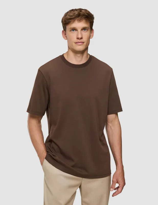 Heavy Box Fit T-shirt Saddle Brown sold by Shaping New Tomorrow