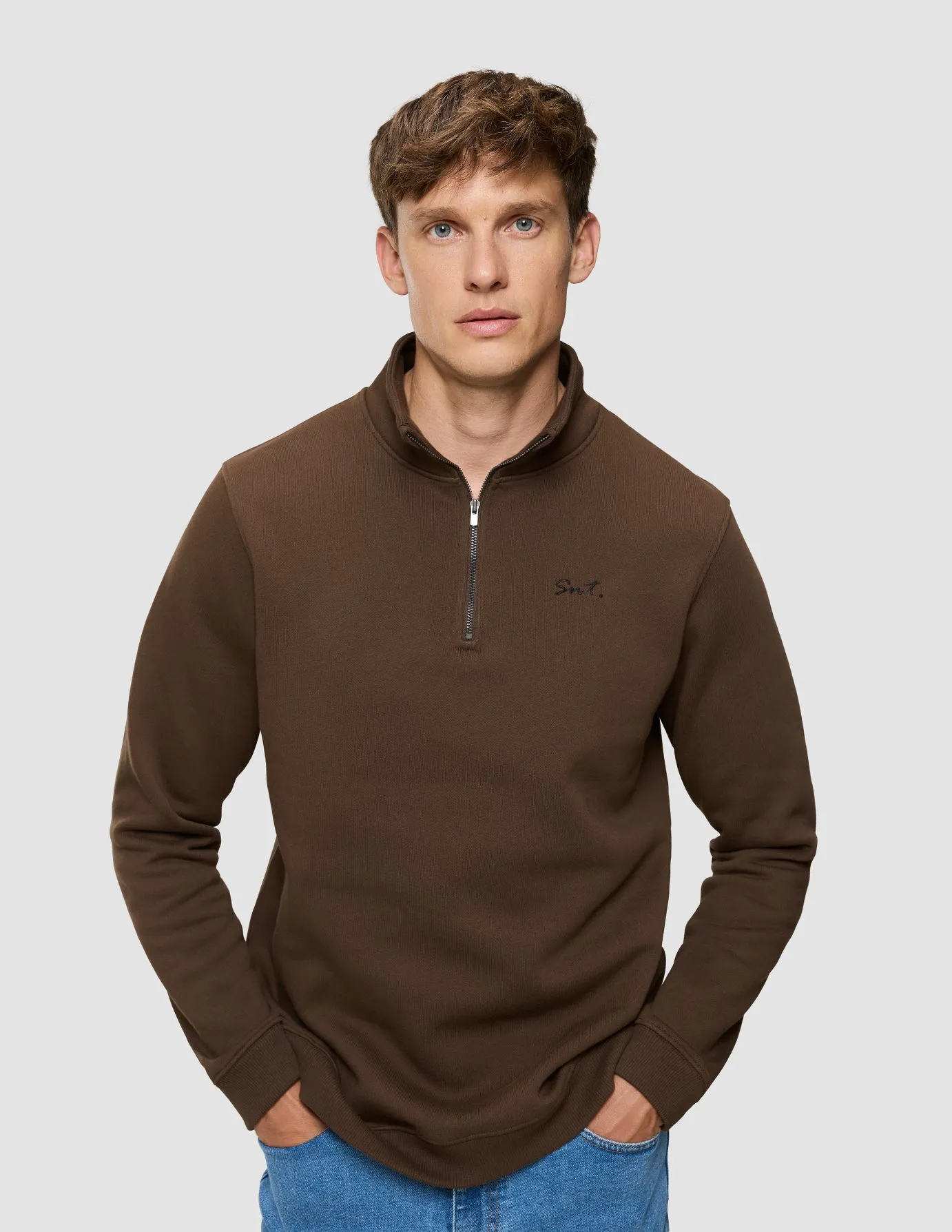 Everyday Half Zip Saddle Brown sold by Shaping New Tomorrow product image thumbnail 5