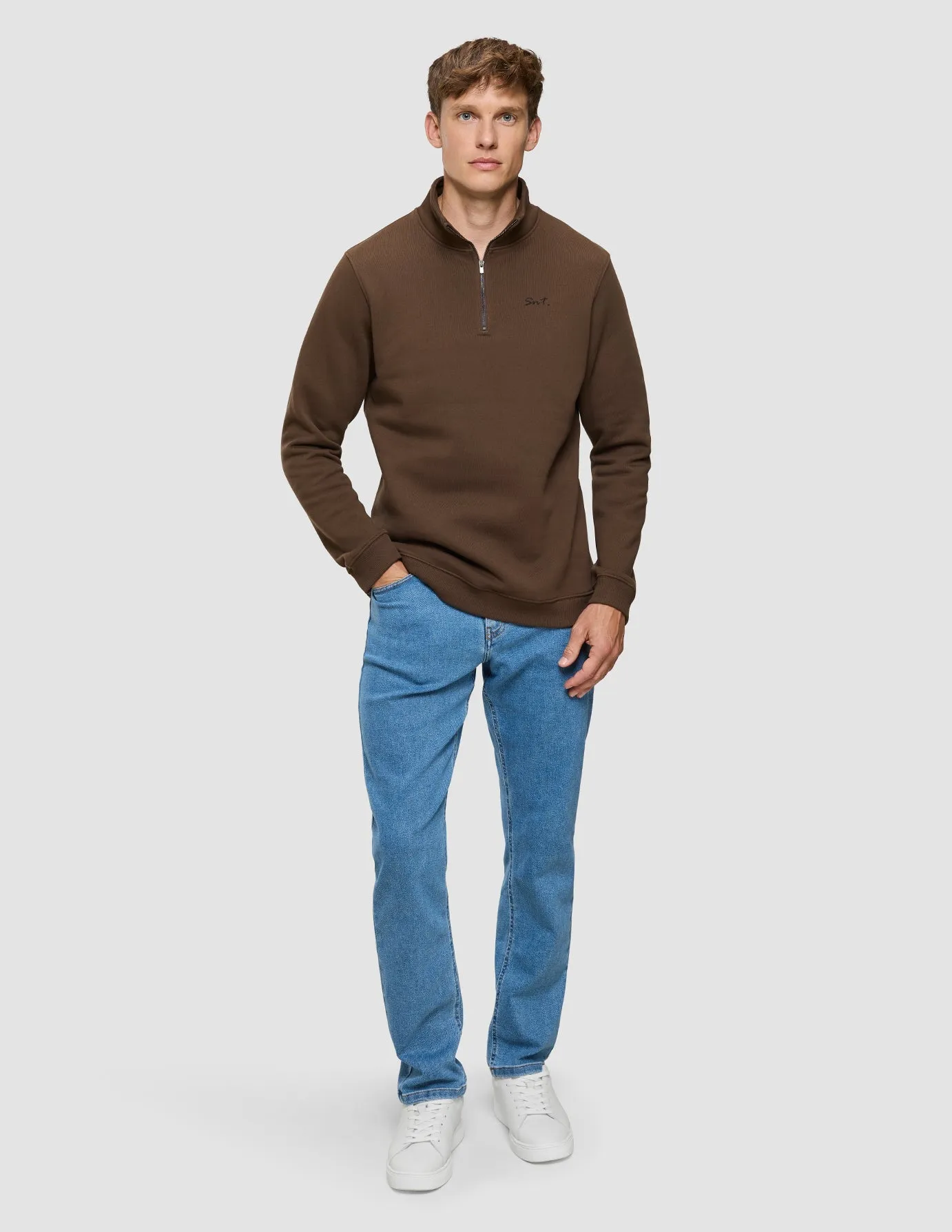 Everyday Half Zip Saddle Brown sold by Shaping New Tomorrow product image thumbnail 2