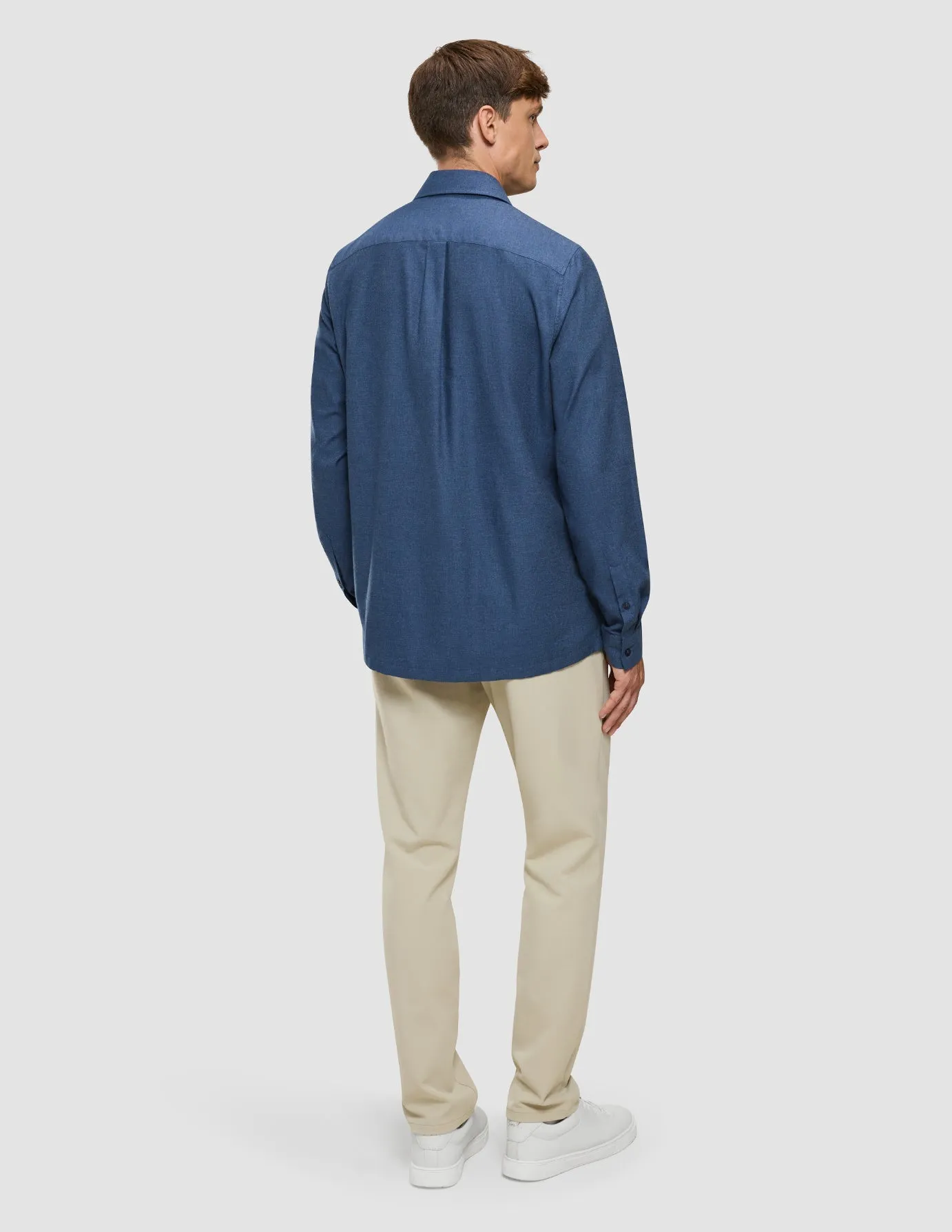 Soft Flannel Shirt Dark Navy sold by Shaping New Tomorrow product image thumbnail 5