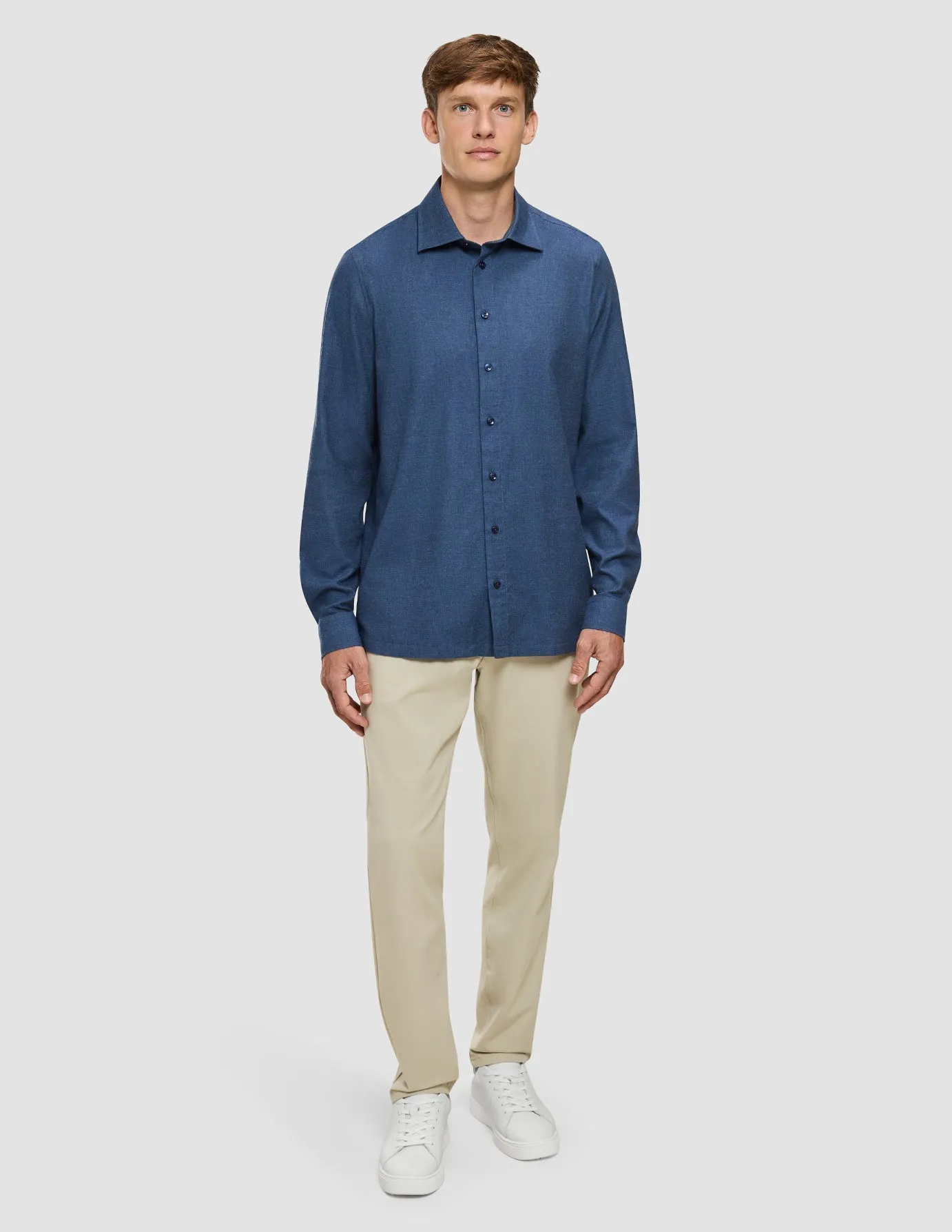 Soft Flannel Shirt Dark Navy sold by Shaping New Tomorrow product image thumbnail 2