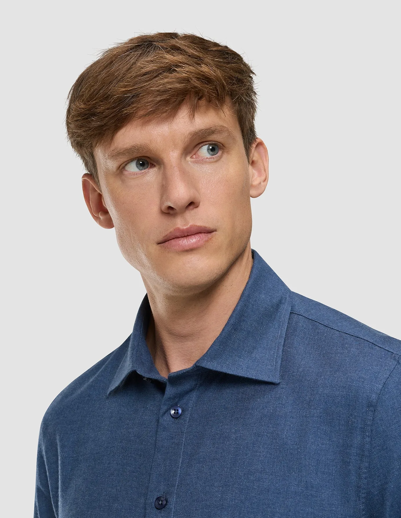Soft Flannel Shirt Dark Navy sold by Shaping New Tomorrow product image thumbnail 4