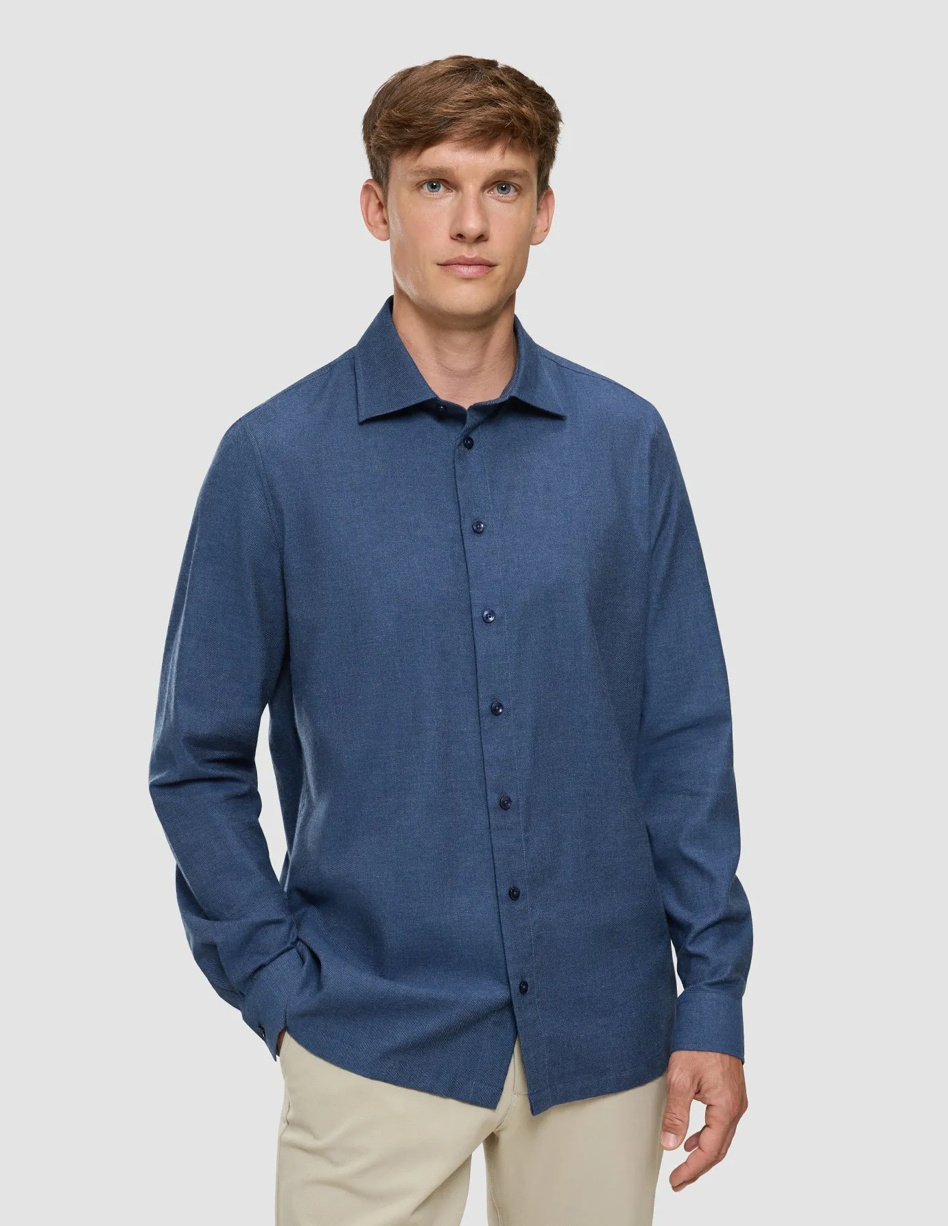 Soft Flannel Shirt Dark Navy sold by Shaping New Tomorrow