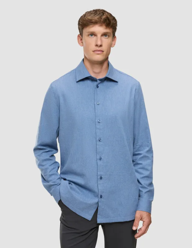 Soft Flannel Shirt Dusky Blue sold by Shaping New Tomorrow