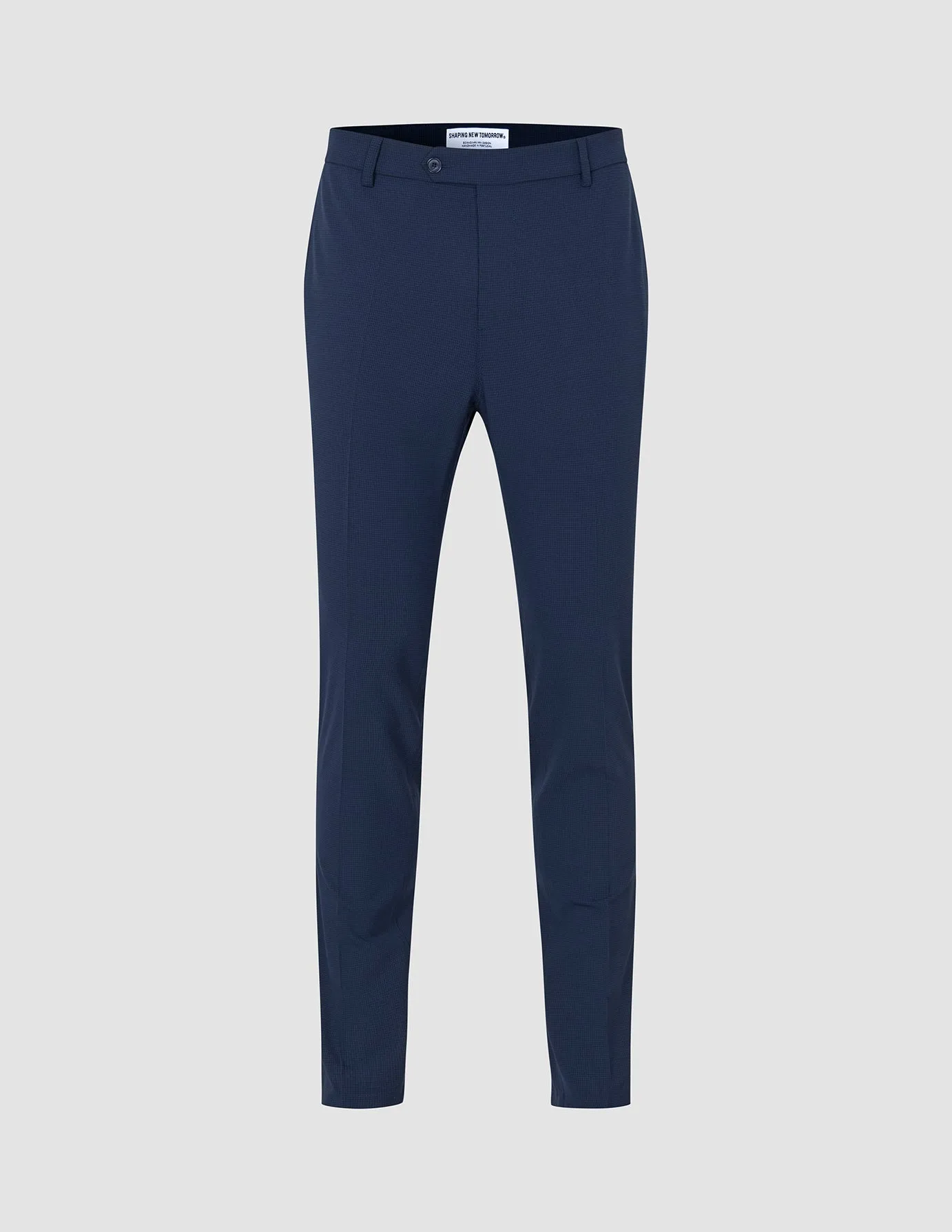 Essential Suit Pants Slim Navy Checks sold by Shaping New Tomorrow product image thumbnail 3