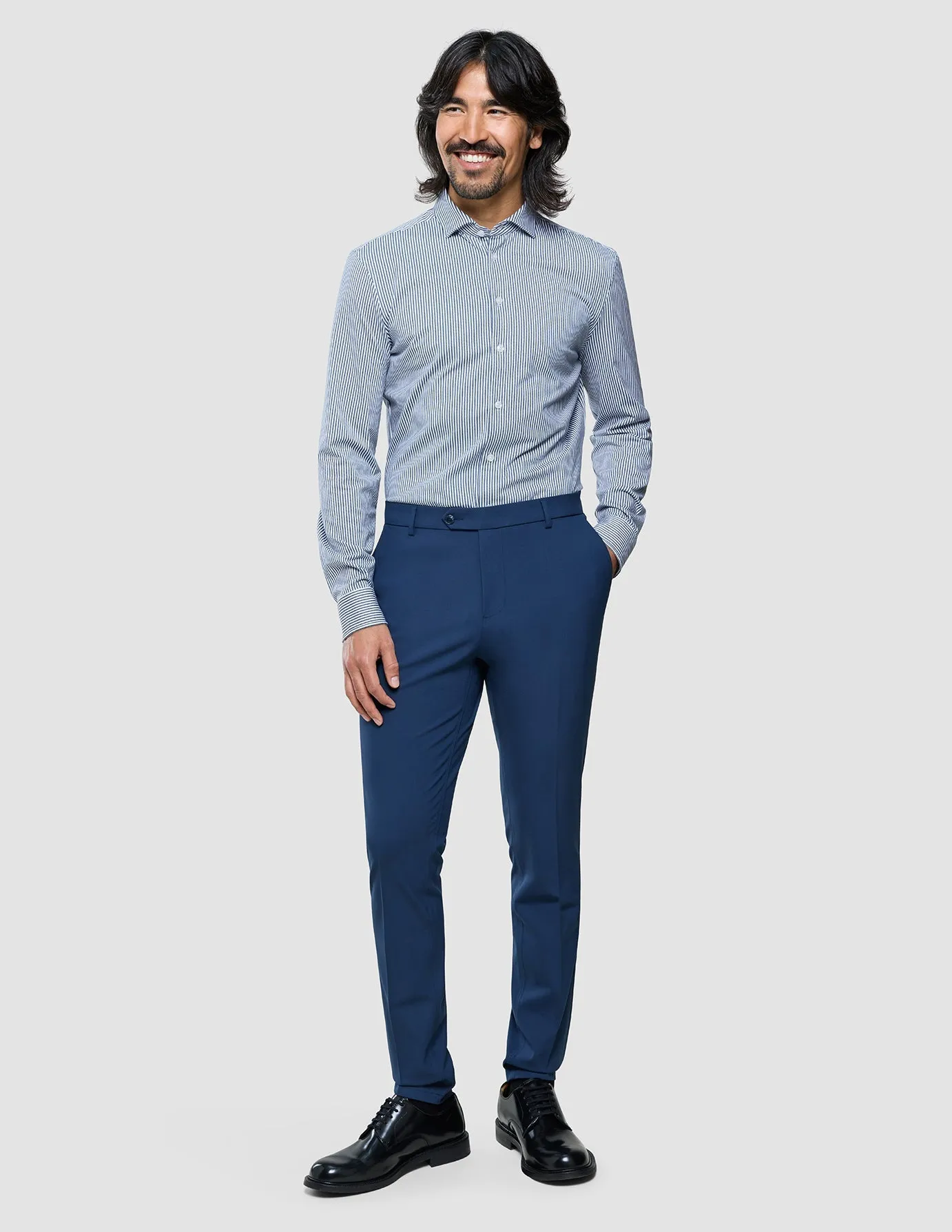 Classic Shirt Marine Herringbone Slim sold by Shaping New Tomorrow product image thumbnail 4