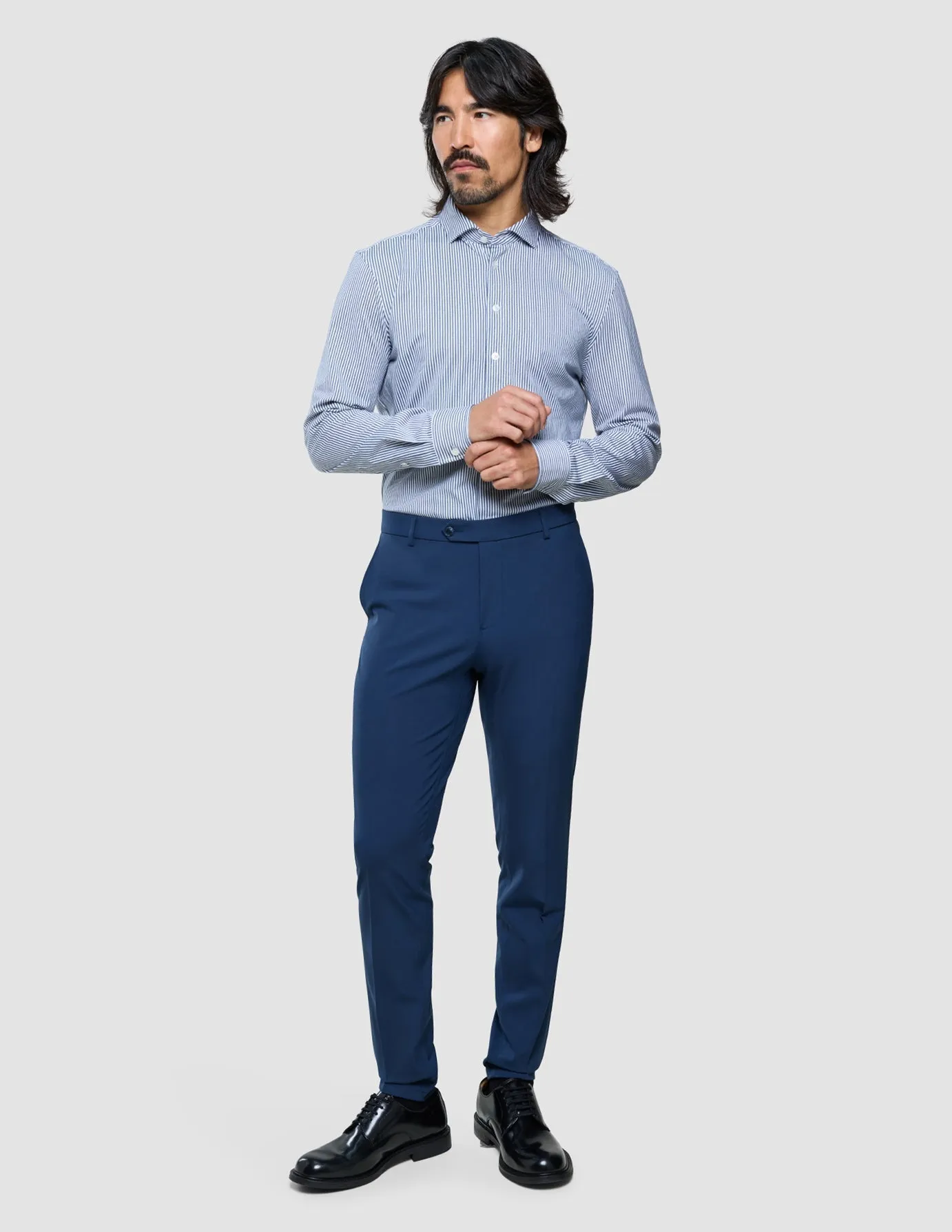 Classic Shirt Marine Herringbone Slim sold by Shaping New Tomorrow product image thumbnail 2