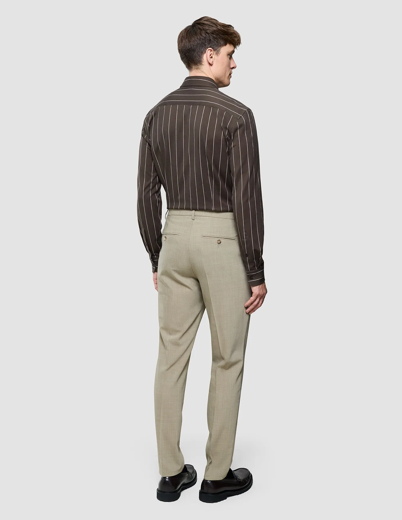 Classic Shirt Brown Pinstripes Slim sold by Shaping New Tomorrow product image thumbnail 5