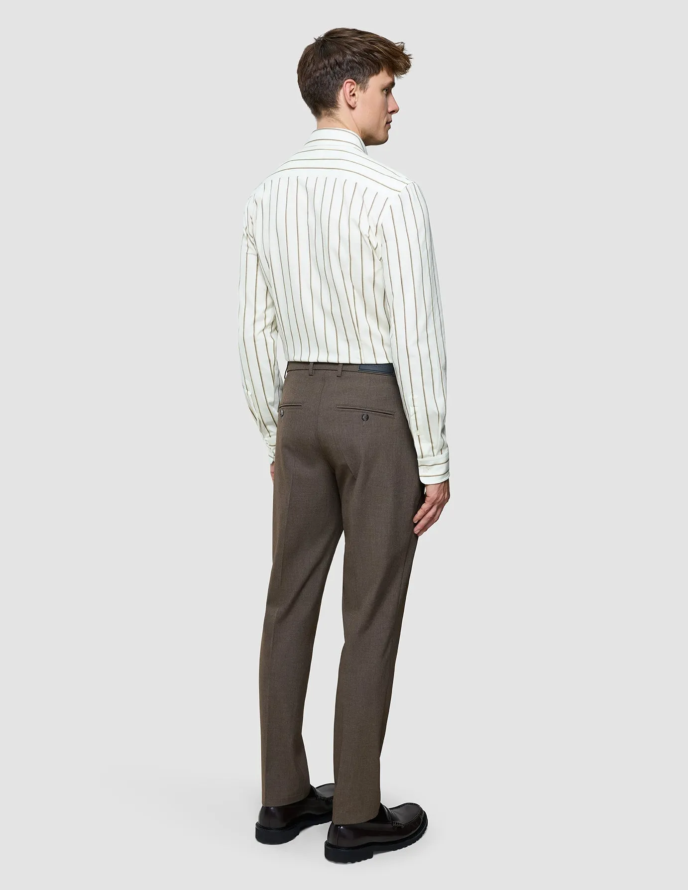 Classic Shirt Sand Herringbone Stripes Regular sold by Shaping New Tomorrow product image thumbnail 5