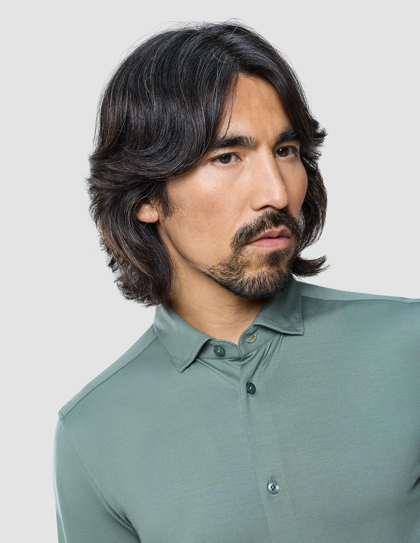 Classic Shirt Mist Green Slim sold by Shaping New Tomorrow product image thumbnail 4