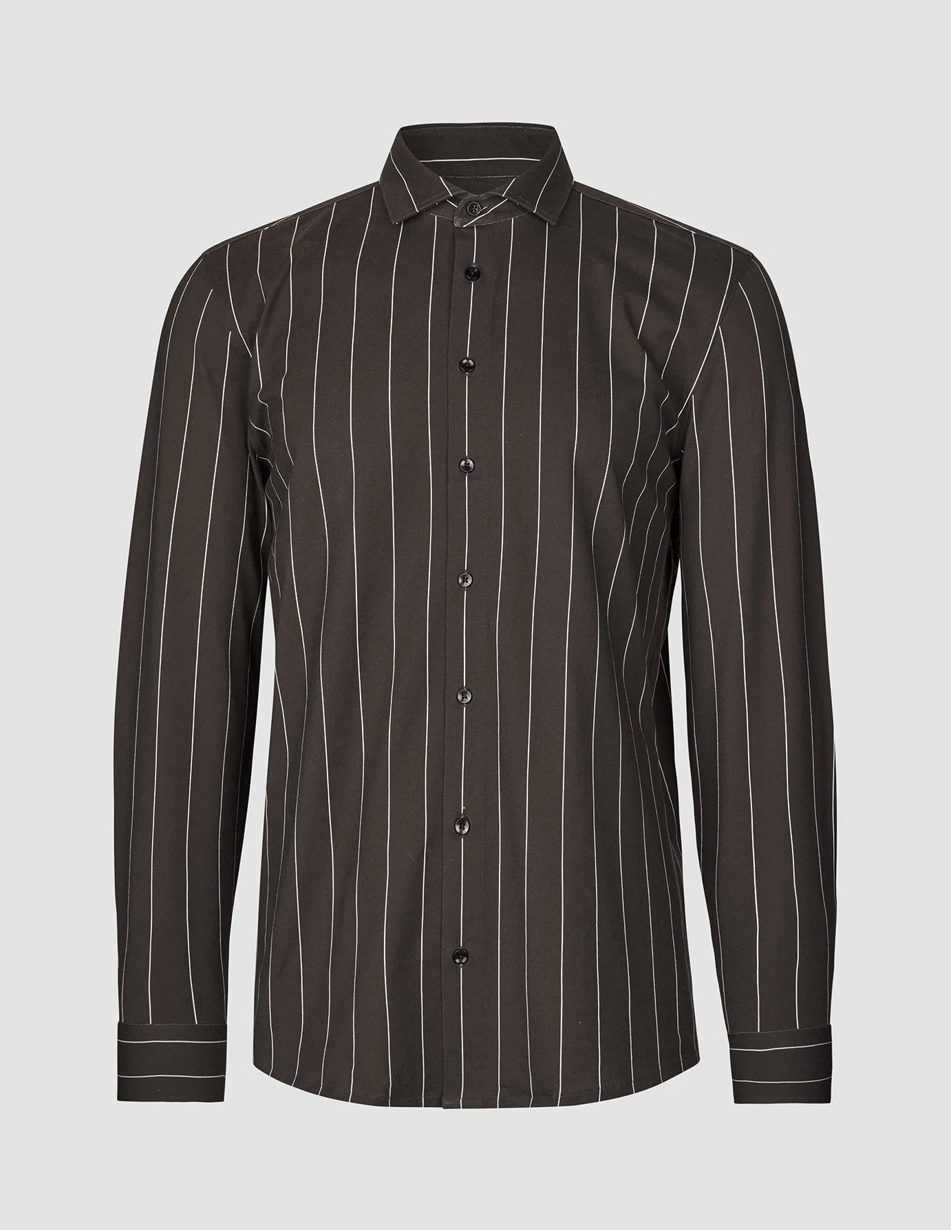 Classic Shirt Brown Pinstripes Regular sold by Shaping New Tomorrow product image thumbnail 3