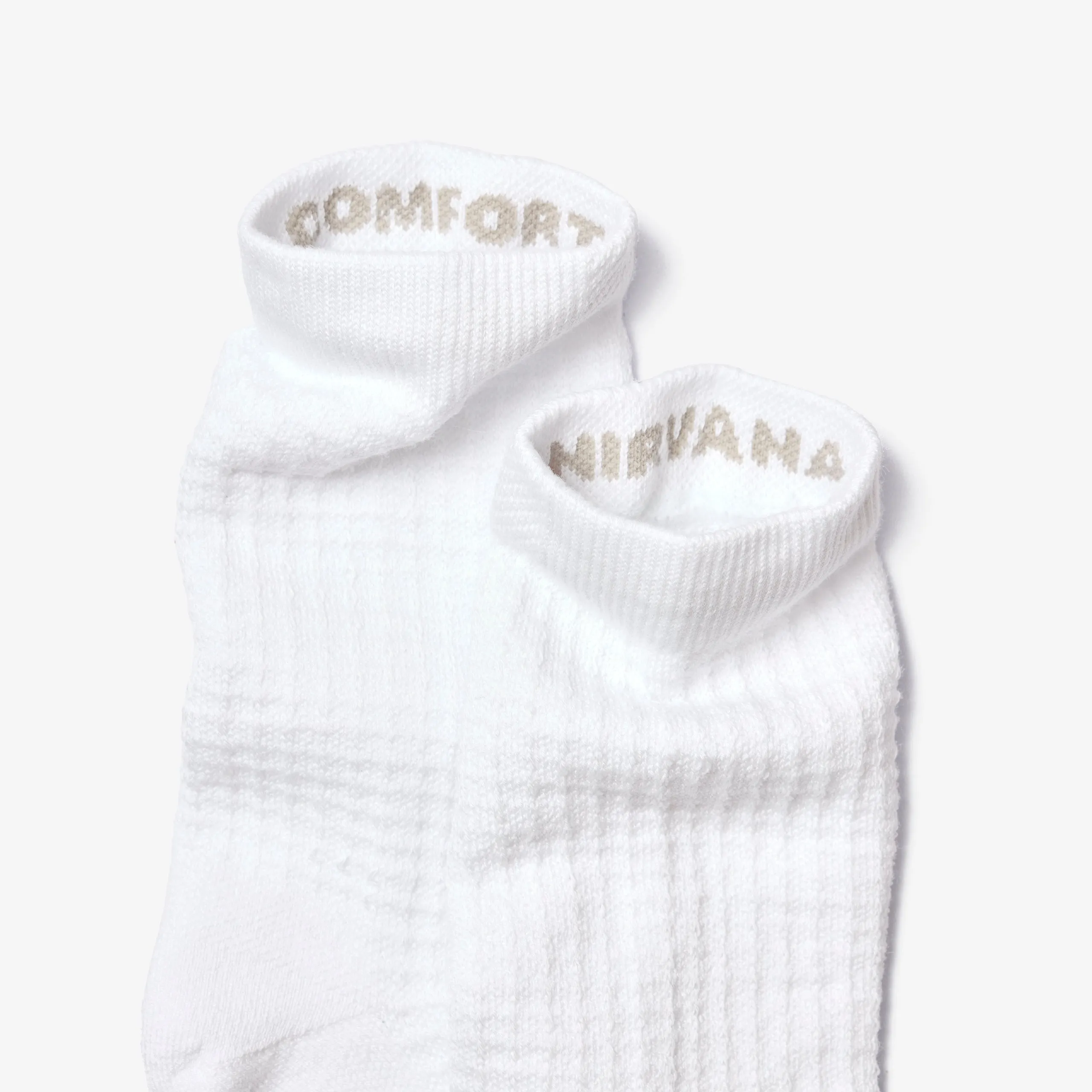 Waffle Cloud Crew Socks 3 Pack - Bright White sold by Lusso Cloud product image thumbnail 4