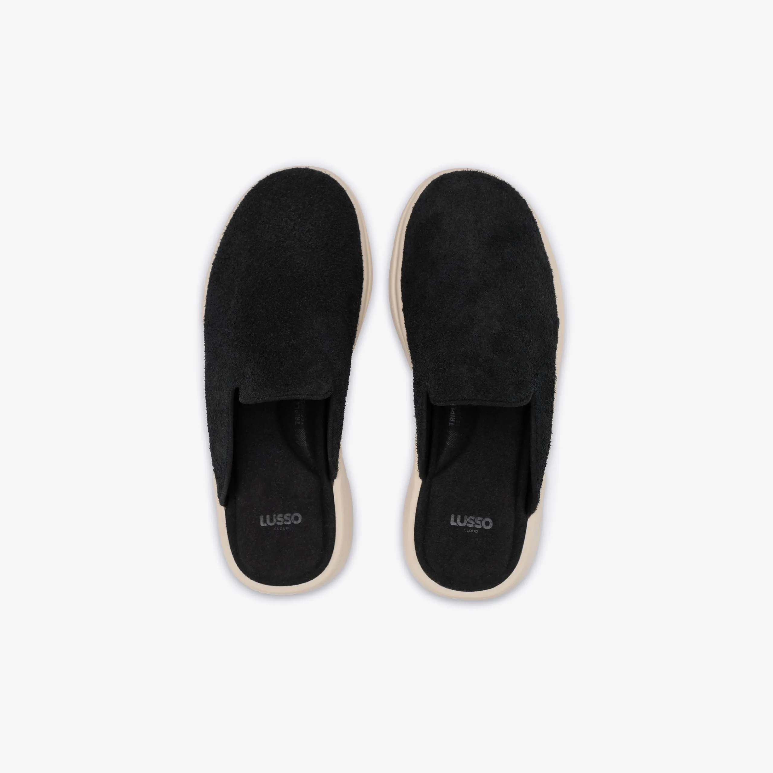 Pelli - Jet Black Hairy Suede / Shortbread sold by Lusso Cloud product image thumbnail 4